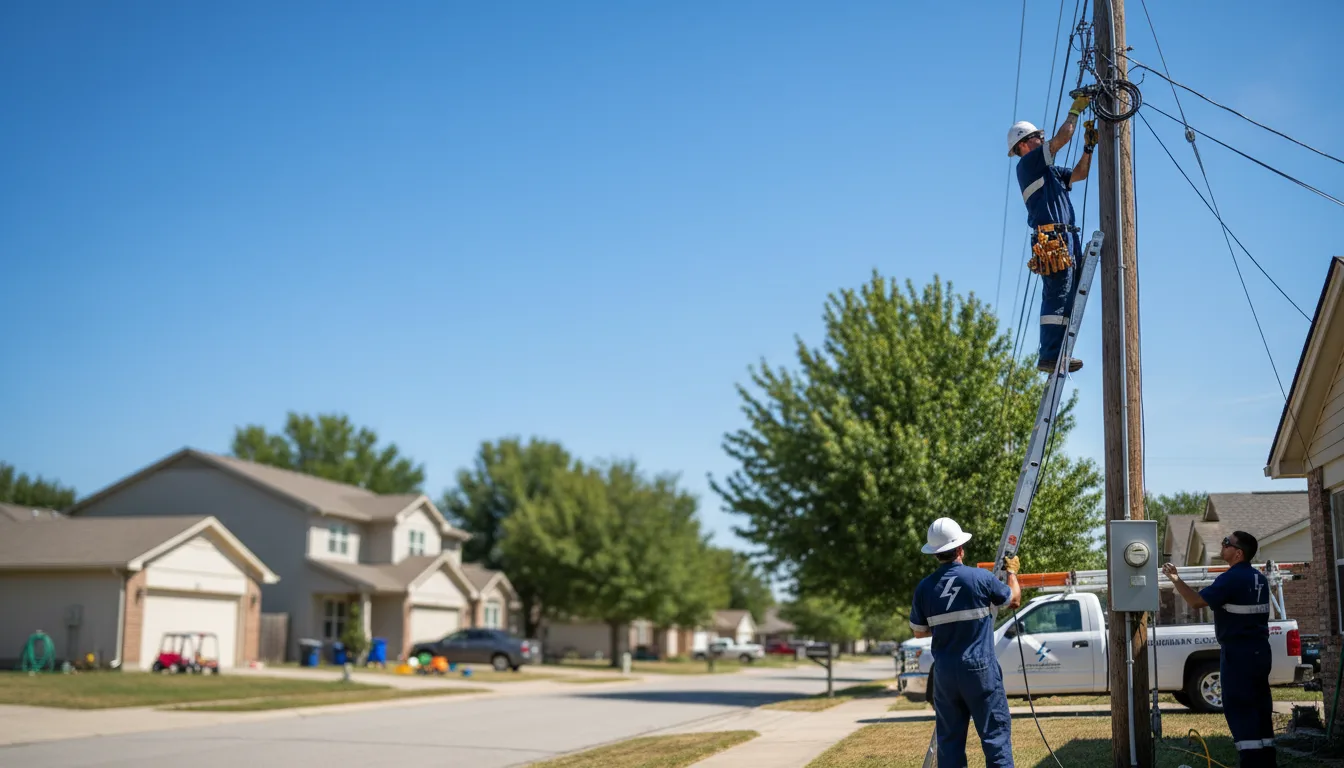 Residential electrician providing installation services in Conley, GA